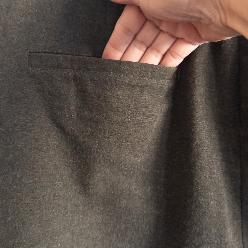 Madewell Heather Green Wool Blend Cargo Mini Skirt Size 14 - Picture 4 of 7